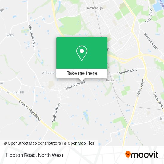 Hooton Road map