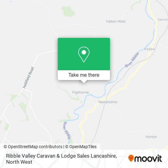 Ribble Valley Caravan & Lodge Sales Lancashire map