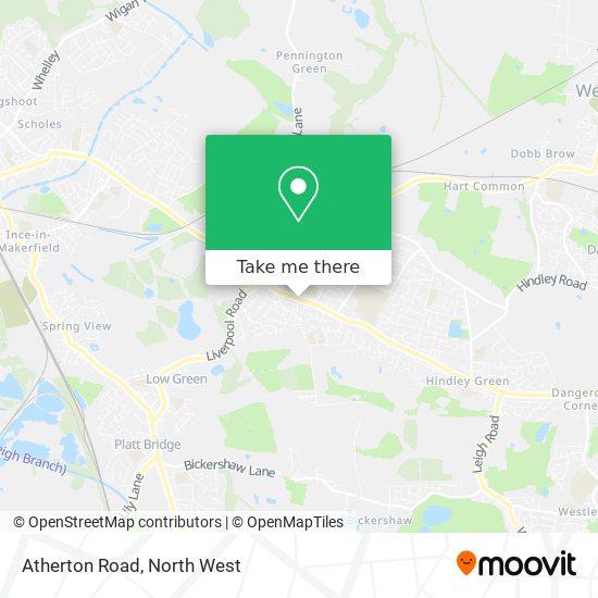 Atherton Road map