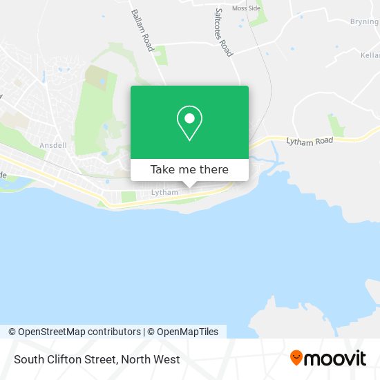 South Clifton Street map