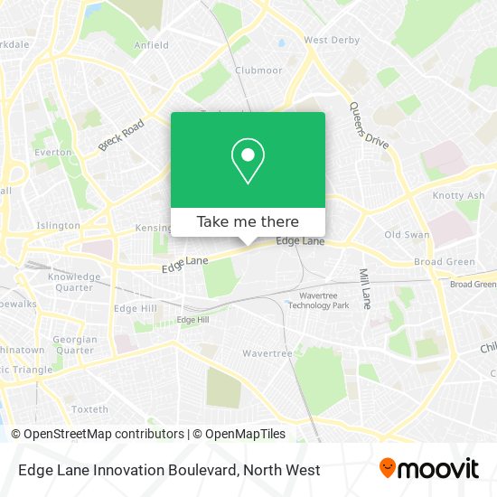 Edge Lane Innovation Boulevard map