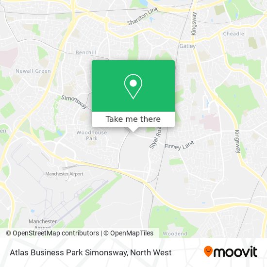 Atlas Business Park Simonsway map