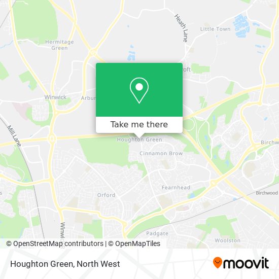 Houghton Green map