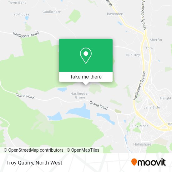 How to get to Troy Quarry in Accrington by Bus, Light rail or Train?