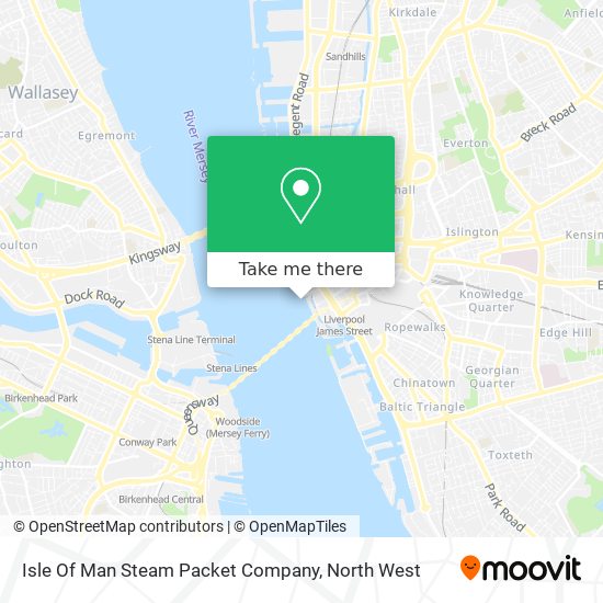Isle Of Man Steam Packet Company map