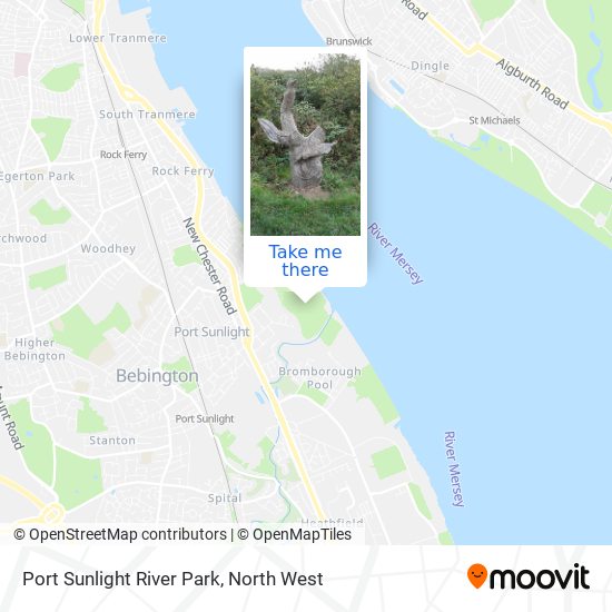 Port Sunlight River Park map