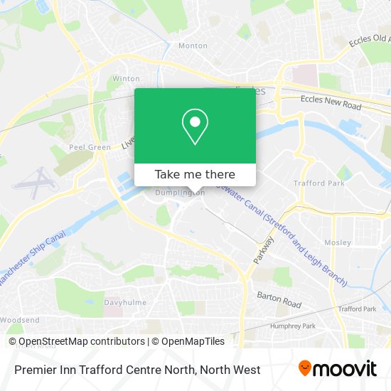 Premier Inn Trafford Centre North map