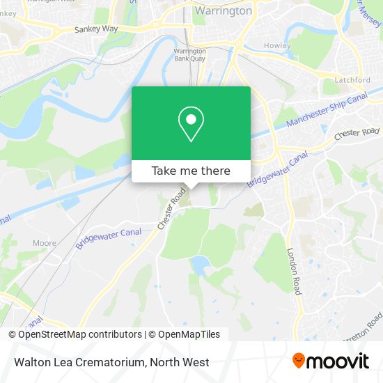 Walton Lea Crematorium map