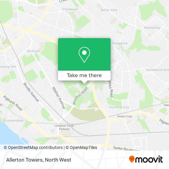 Allerton Towers map