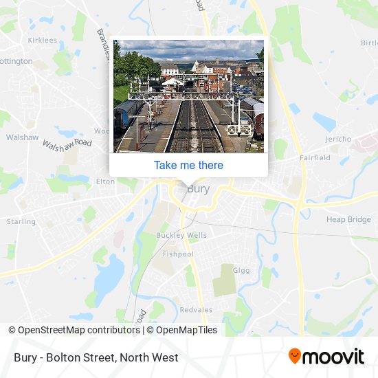 Bury - Bolton Street map