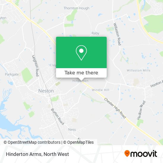 Hinderton Arms map