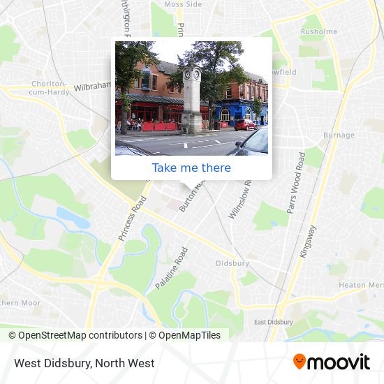 West Didsbury map