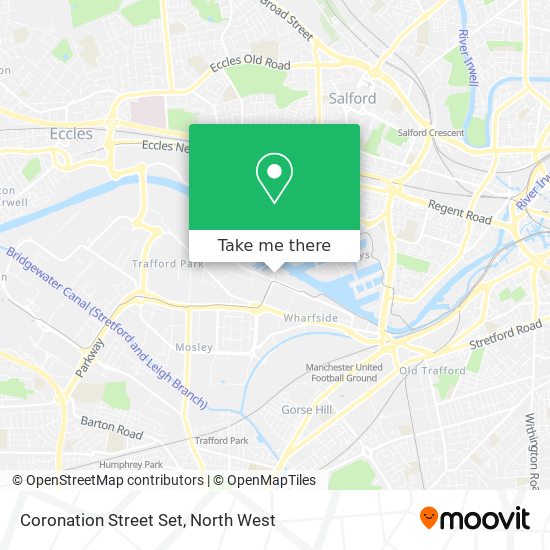 Coronation Street Set map