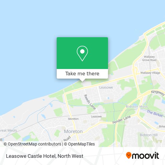 Leasowe Castle Hotel map