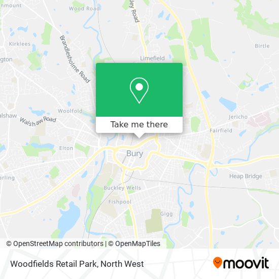 Woodfields Retail Park map