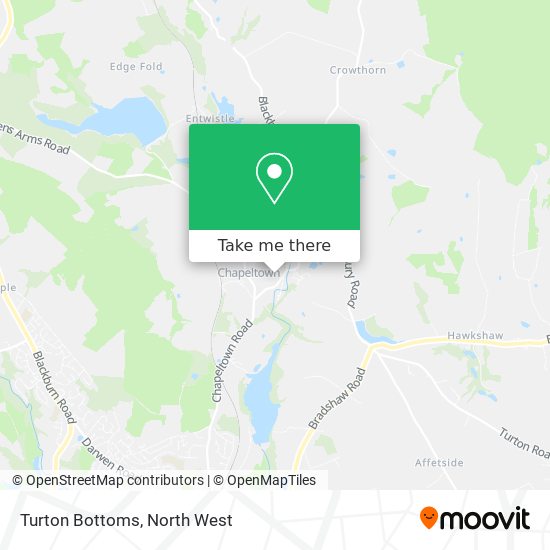 Turton Bottoms map