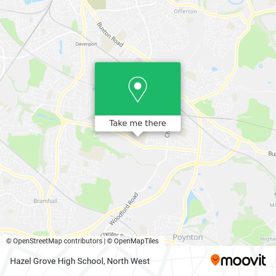 Hazel Grove High School map