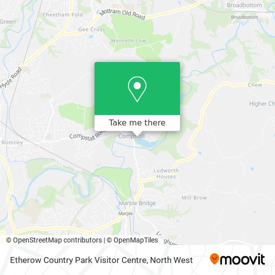 Etherow Country Park Visitor Centre map