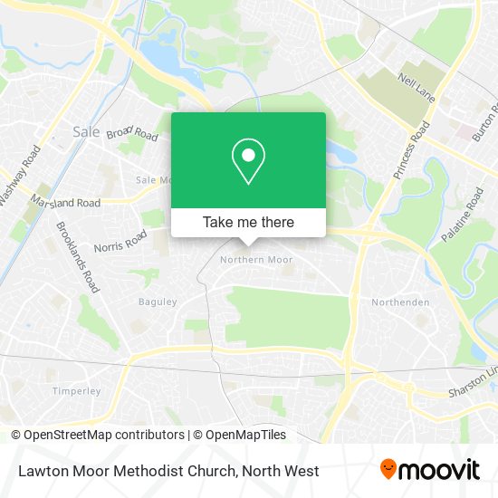 Lawton Moor Methodist Church map