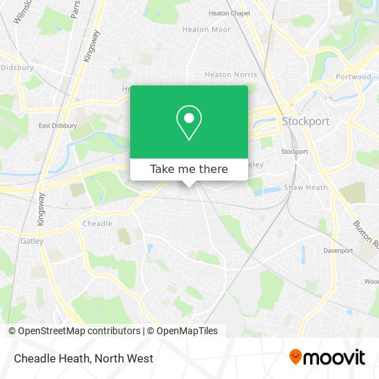 Cheadle Heath map