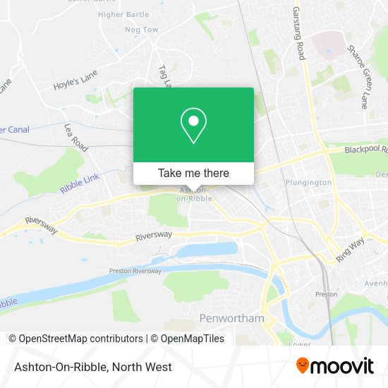 Ashton-On-Ribble map