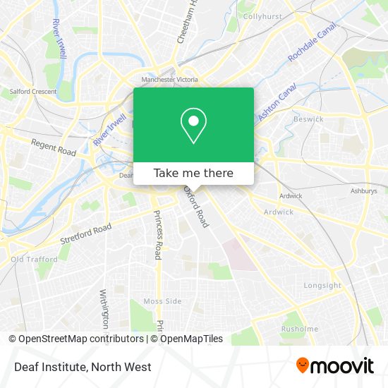 Deaf Institute map