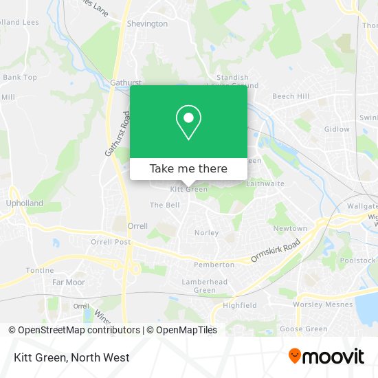Kitt Green map