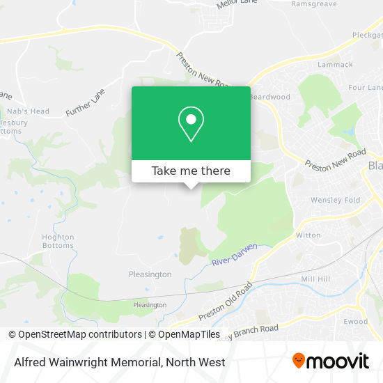 Alfred Wainwright Memorial map