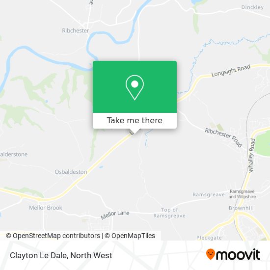 Clayton Le Dale map