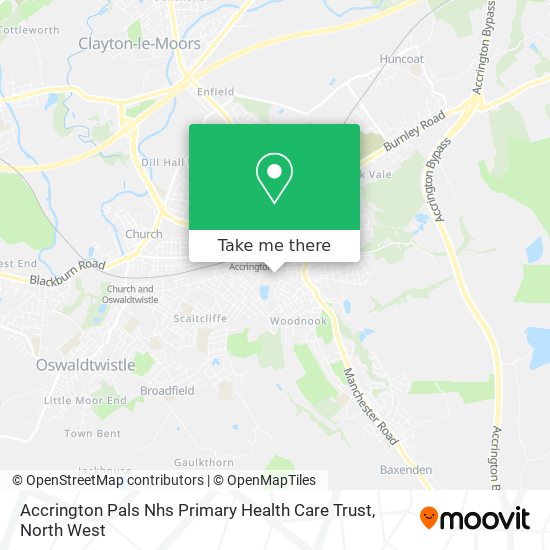 Accrington Pals Nhs Primary Health Care Trust map