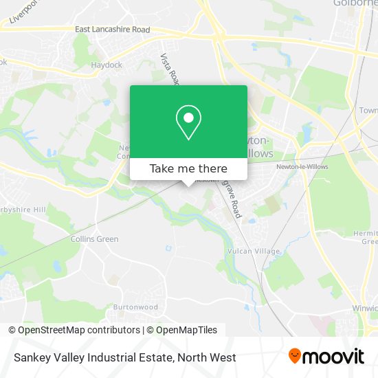 Sankey Valley Industrial Estate map