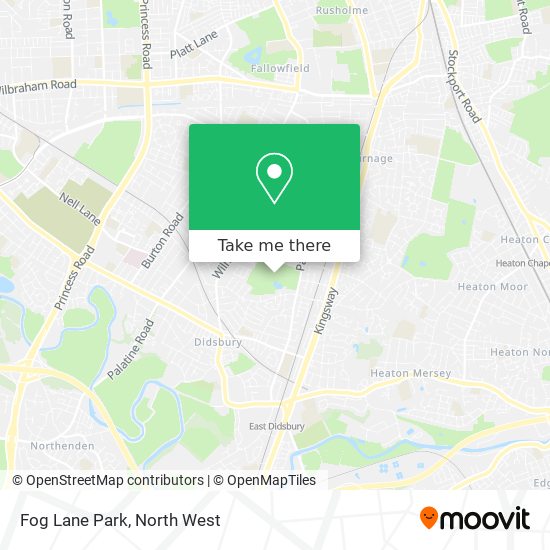 Fog Lane Park map