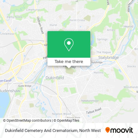 Dukinfield Cemetery And Crematorium map