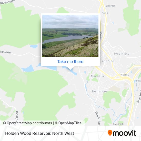 Holden Wood Reservoir map