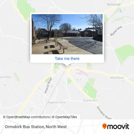 Ormskirk Bus Station map