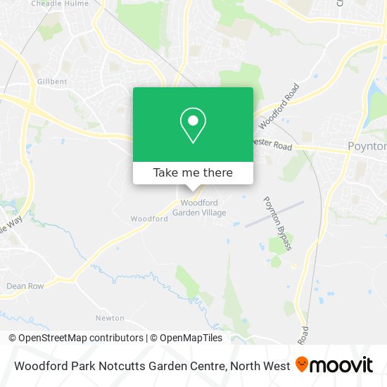 Woodford Park Notcutts Garden Centre map