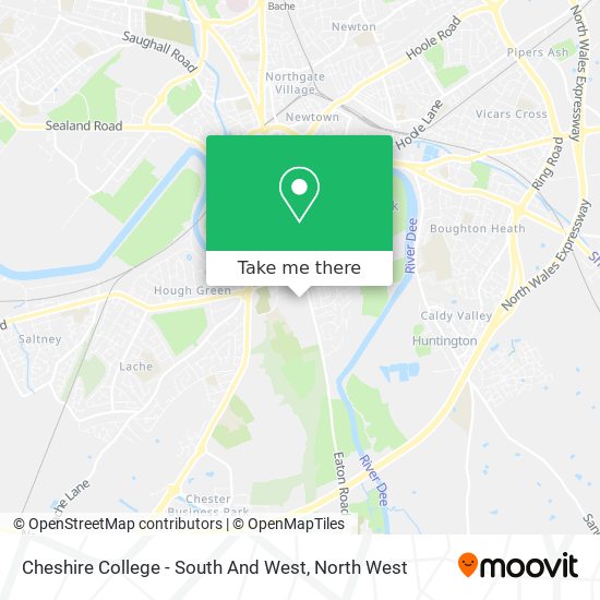 Cheshire College - South And West map