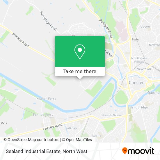 Sealand Industrial Estate map