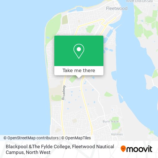 Blackpool &The Fylde College, Fleetwood Nautical Campus map