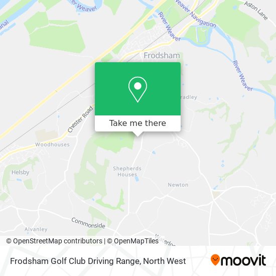 Frodsham Golf Club Driving Range map