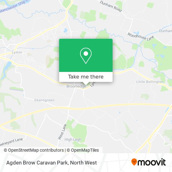 Agden Brow Caravan Park map