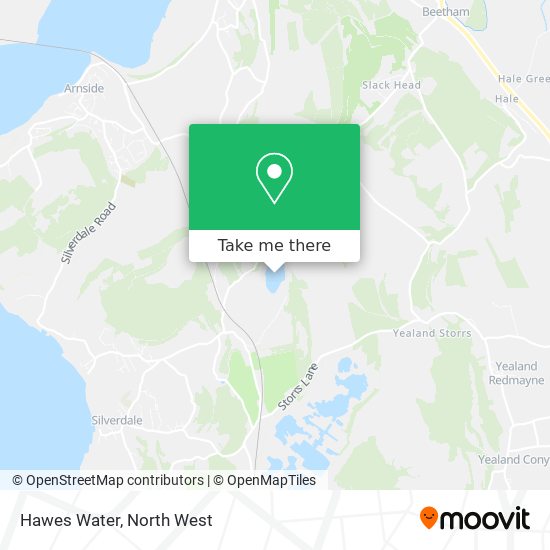 Hawes Water map