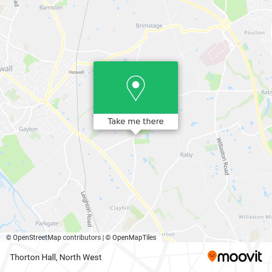 Thorton Hall map