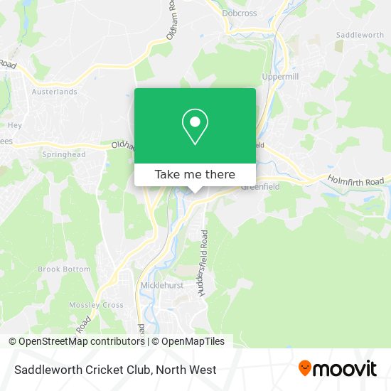 Saddleworth Cricket Club map