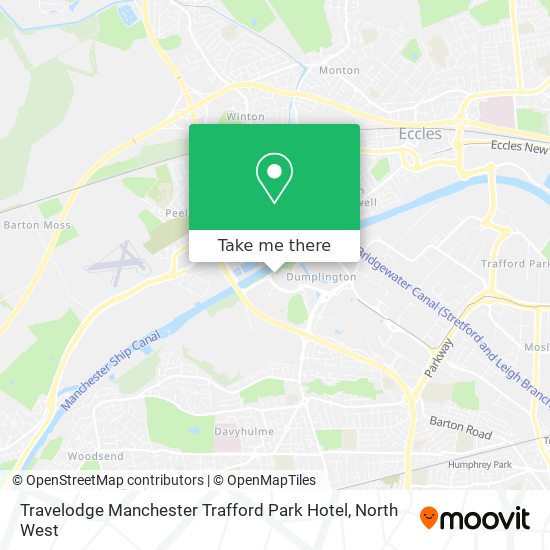 Travelodge Manchester Trafford Park Hotel map