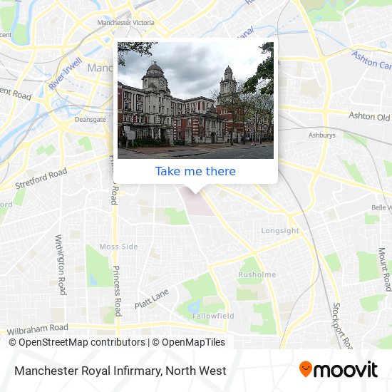 Manchester Royal Infirmary map