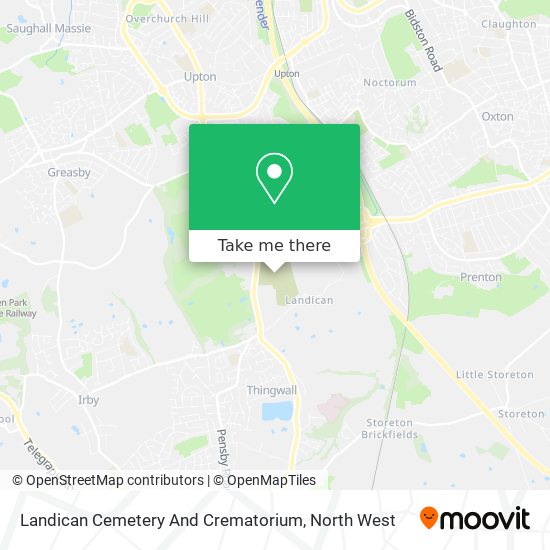 Landican Cemetery And Crematorium map