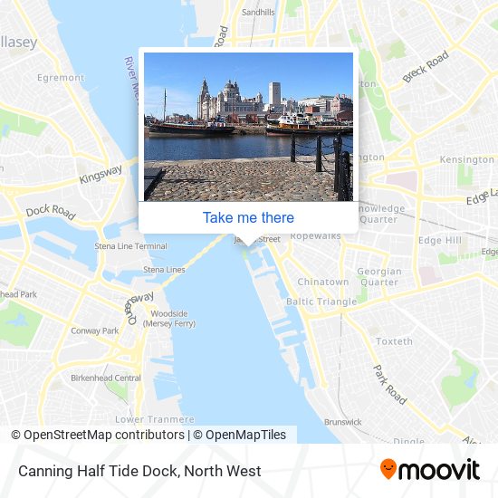 Canning Half Tide Dock map