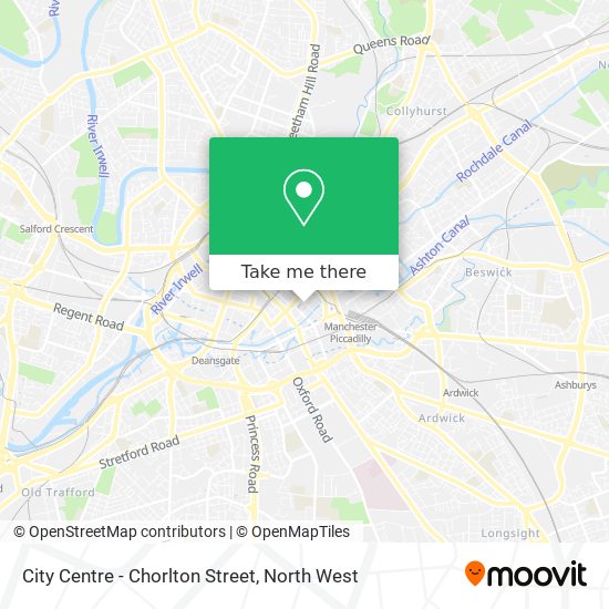 City Centre - Chorlton Street map