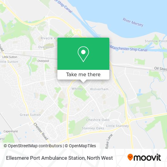 Ellesmere Port Ambulance Station map